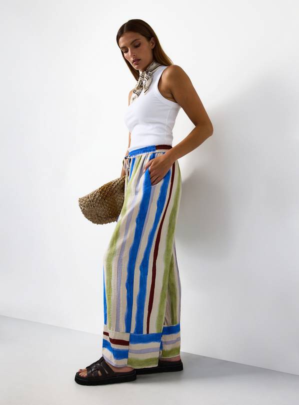 Ultra Wide Stripe Trousers  10